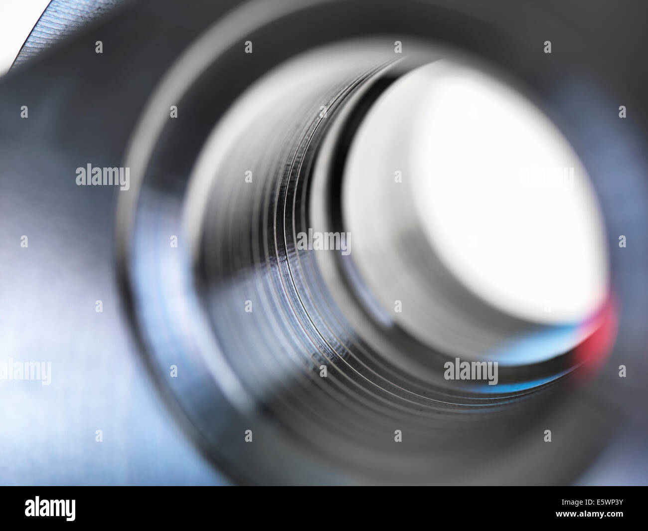 Close up of engineering component - focussed on shaft Stock Photo