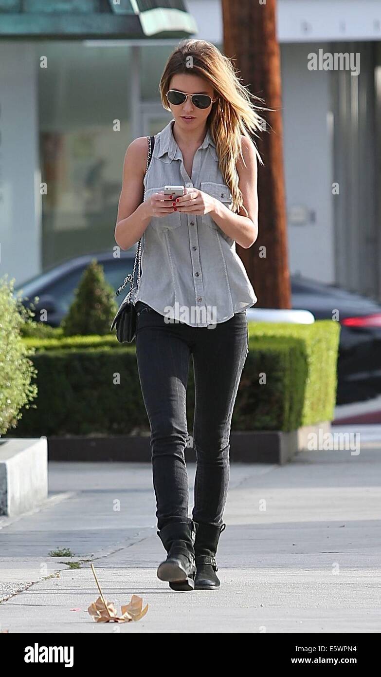 Audrina Patridge visits the Andy Lecompte Hair Salon Featuring: Audrina