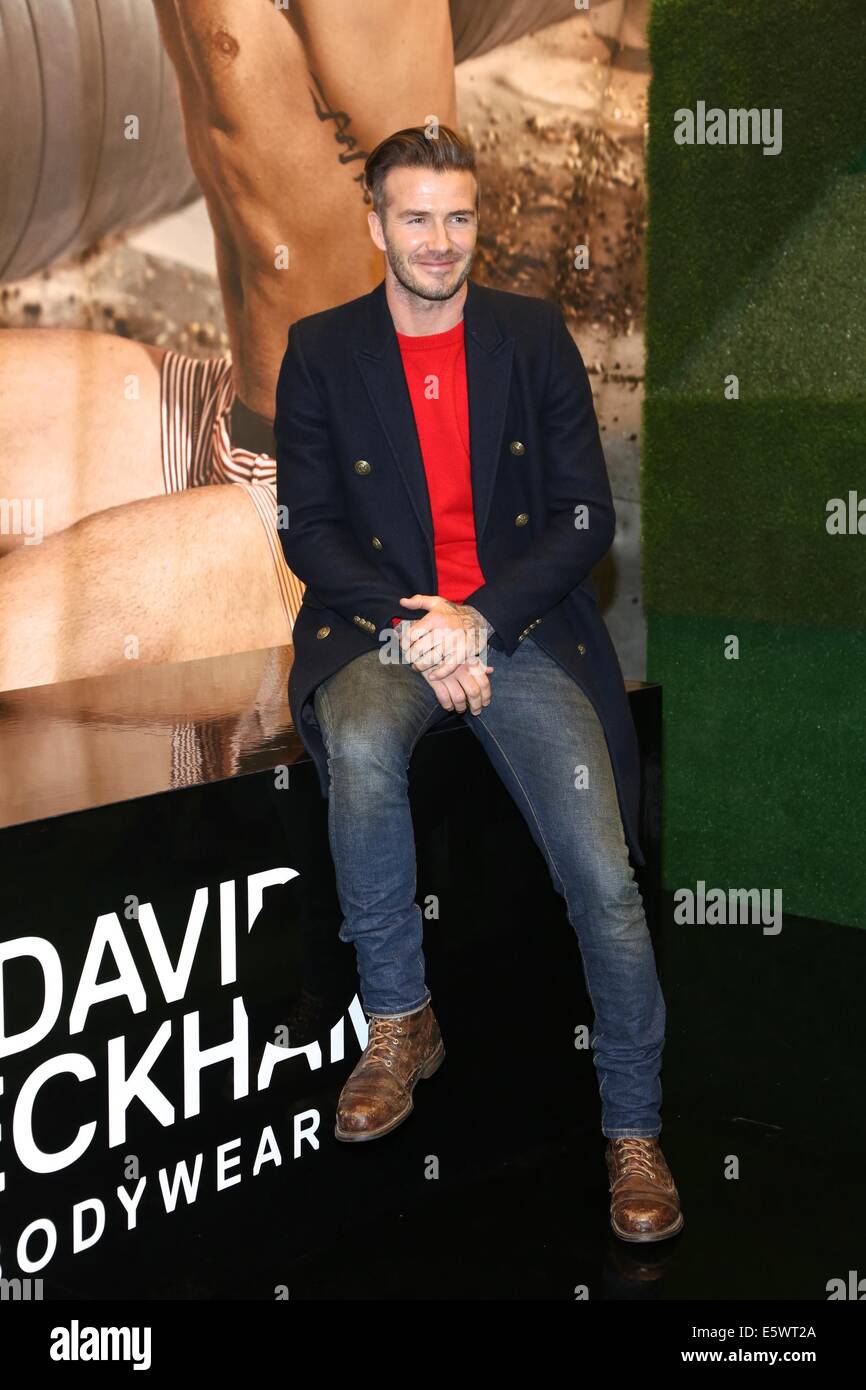 David Beckham visits H&M Times Square to promote his new David Beckham