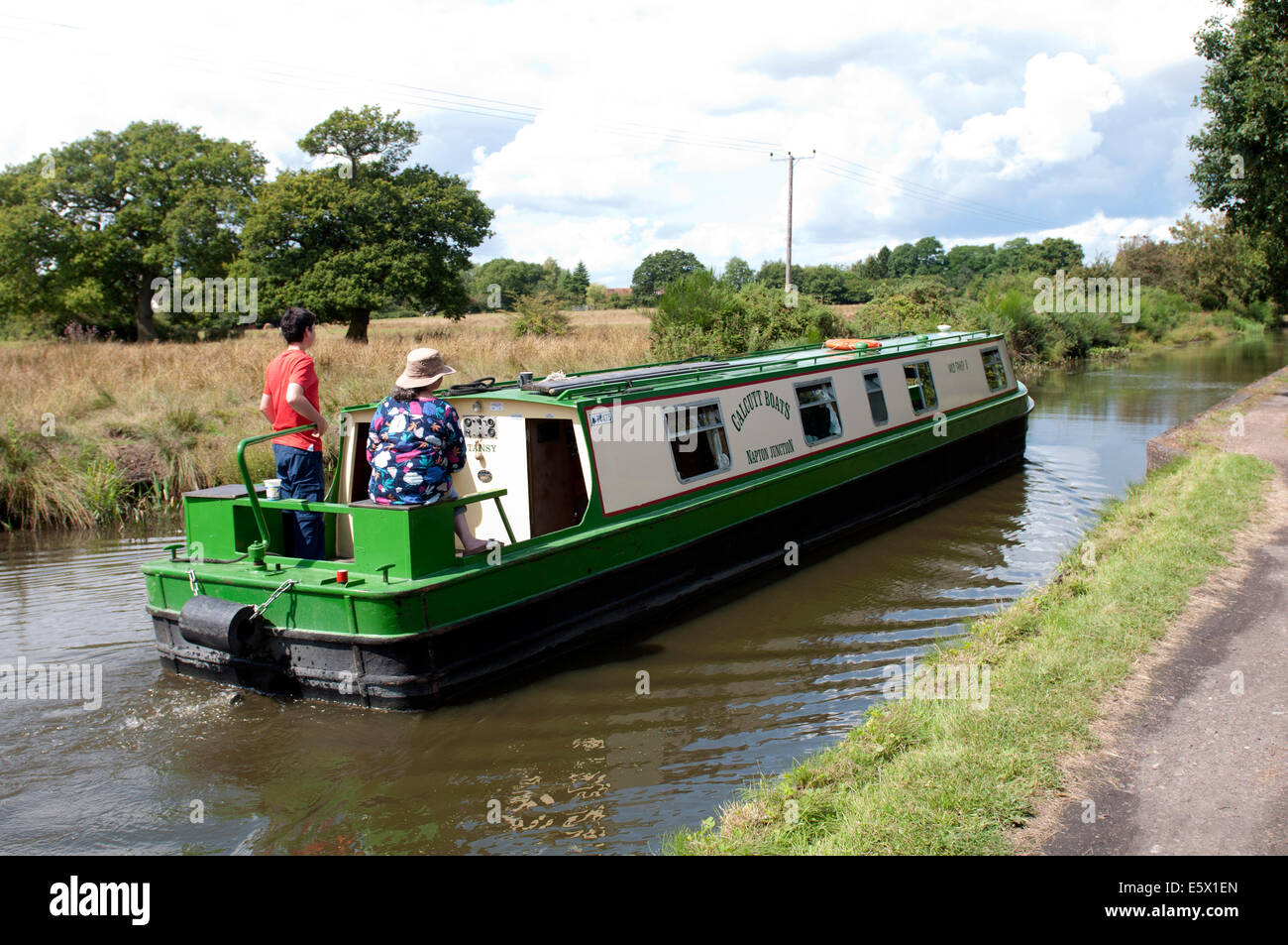 The Stratford-upon-Avon Canal near Lapworth, Warwickshire, UK Stock Photo