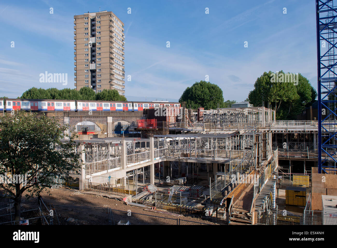 Construction, social housing North Kensington, London UK Stock Photo