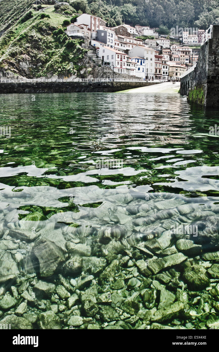 coastal town of cudillero - Asturias (Spain) Stock Photo