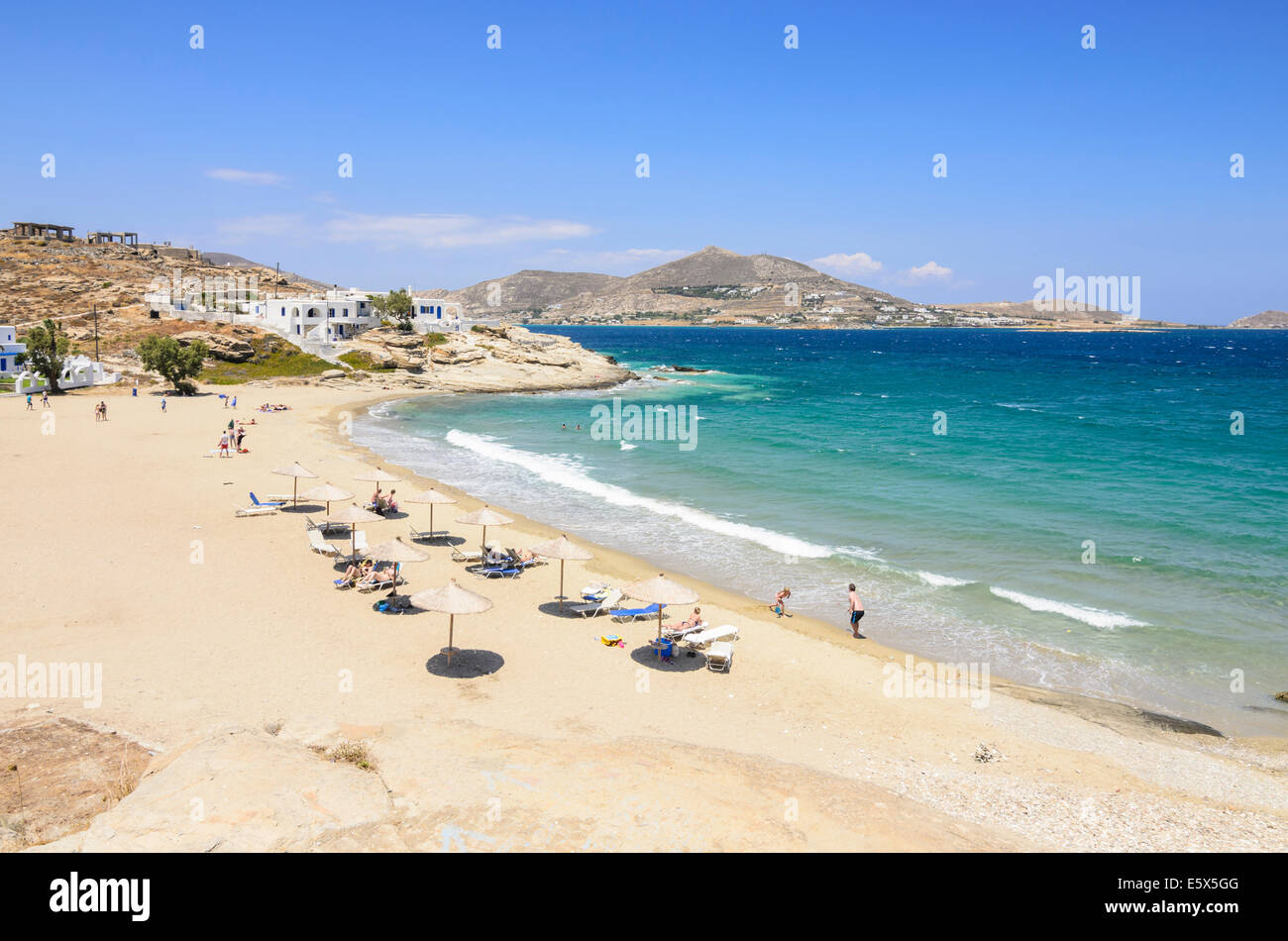 Piperi Beach near Naoussa, Paros Island, Cyclades, Greece Stock Photo