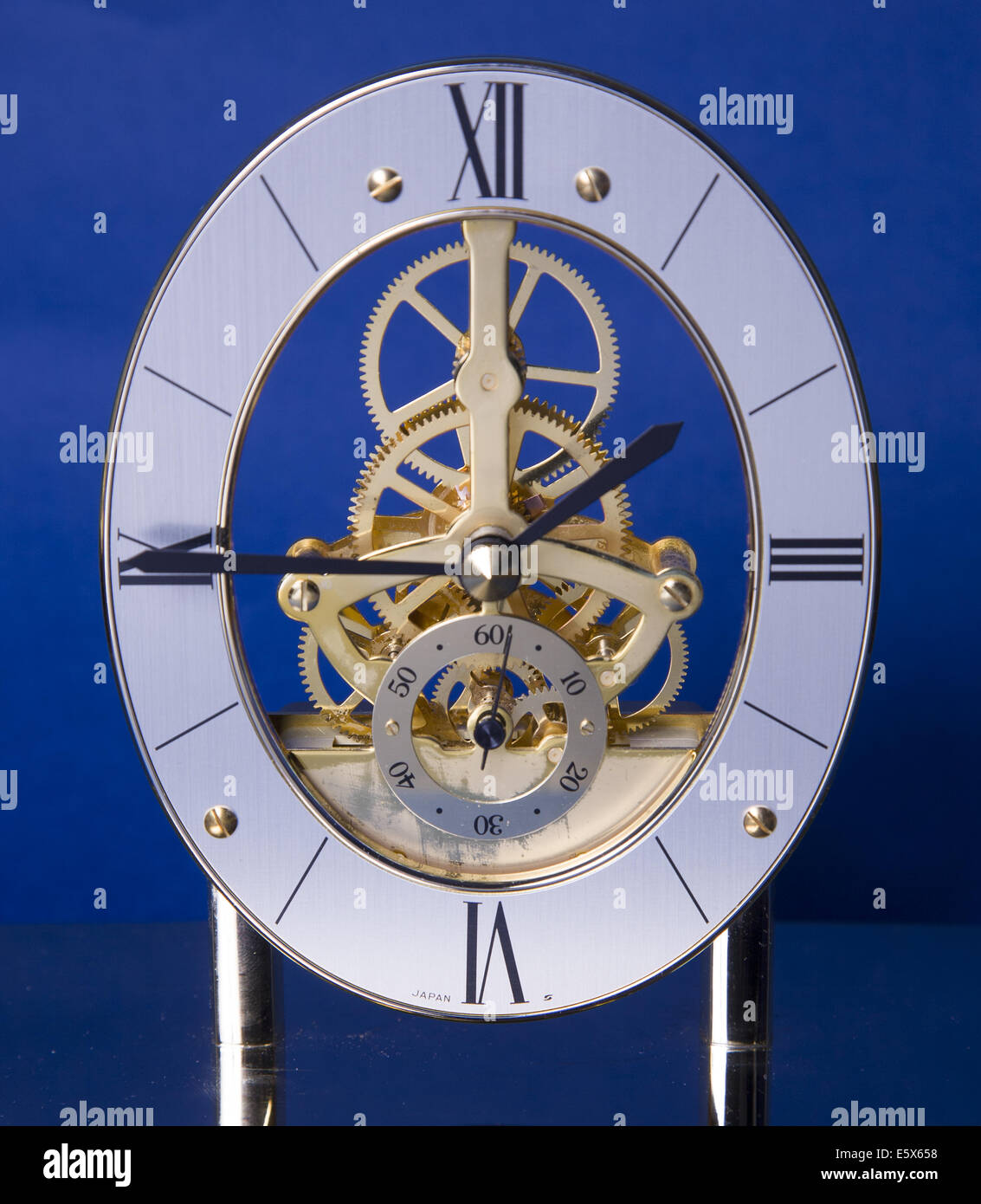 Clock Face with gears Stock Photo Alamy