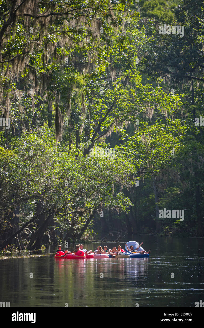 Tubing down the Ichetucknee River in North Florida is a great way to