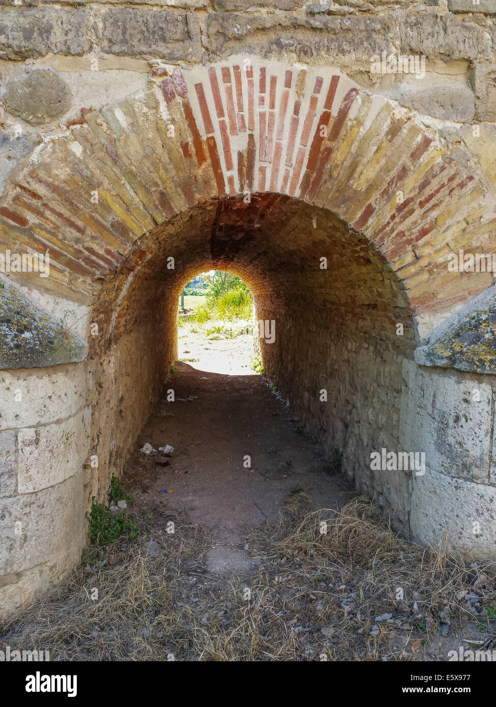 small tunnel brick Stock Photo Alamy