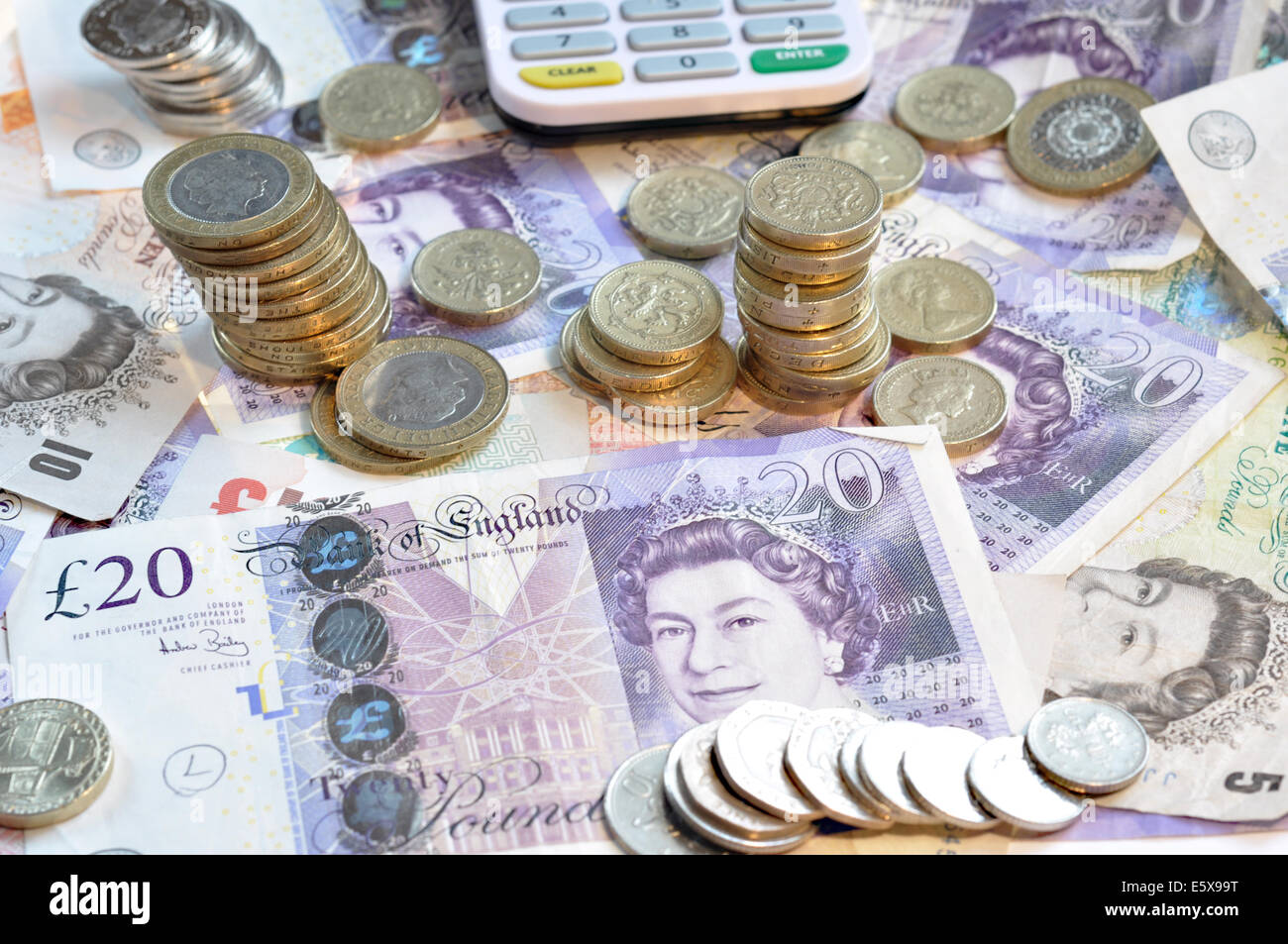 British pound sterling money Stock Photo