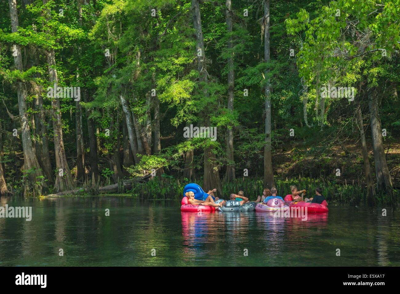Tubing down the Ichetucknee River in North Florida is a great way to