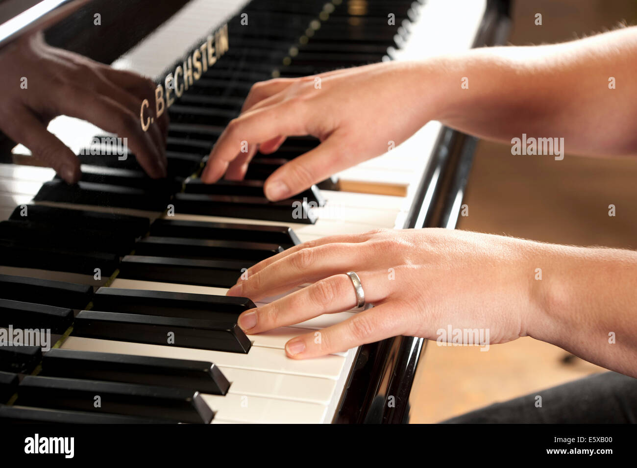 Keyboard - Bechstein piano - 2010. Stock Photo