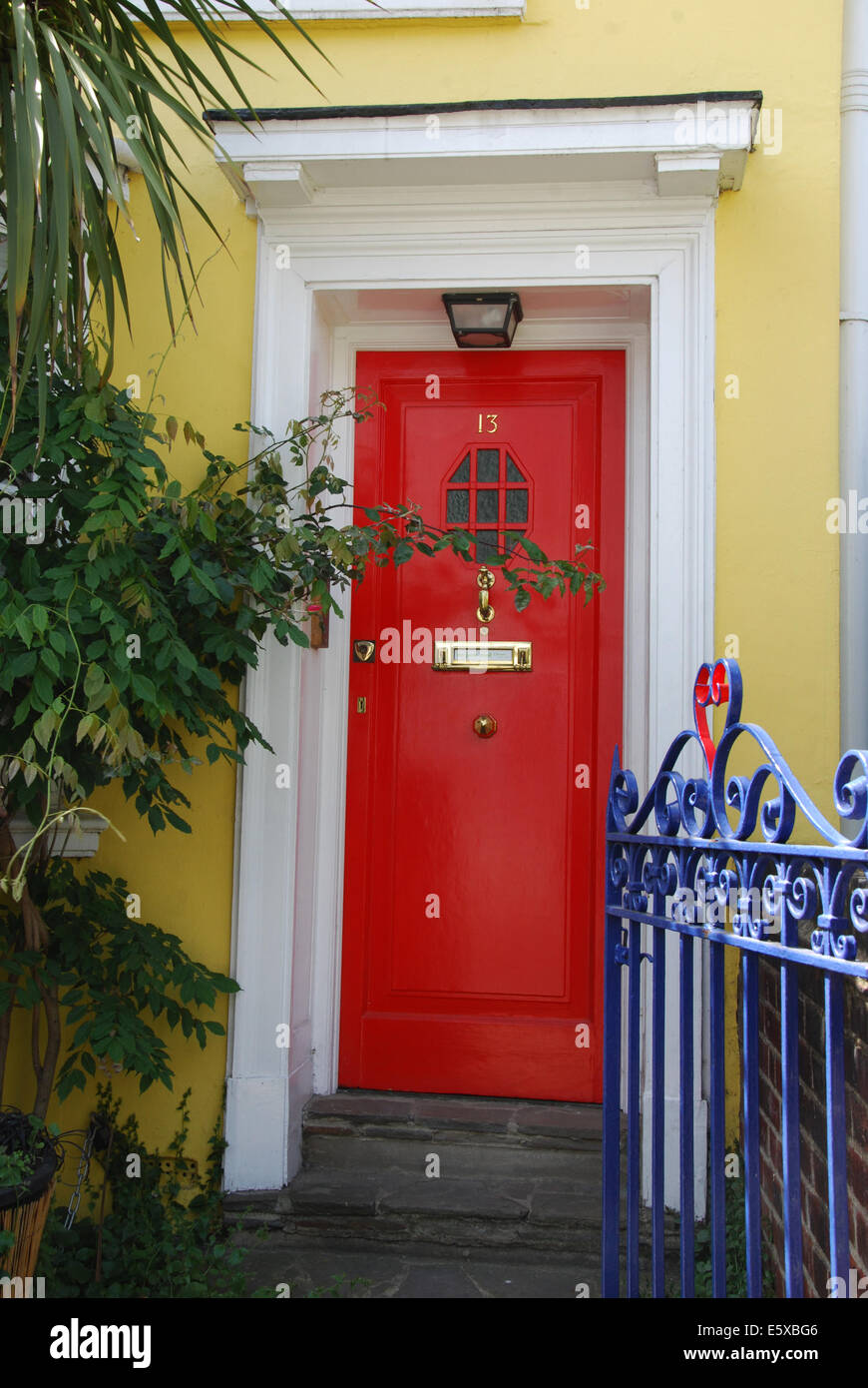 Chelsea front door, London United Kingdom Stock Photo