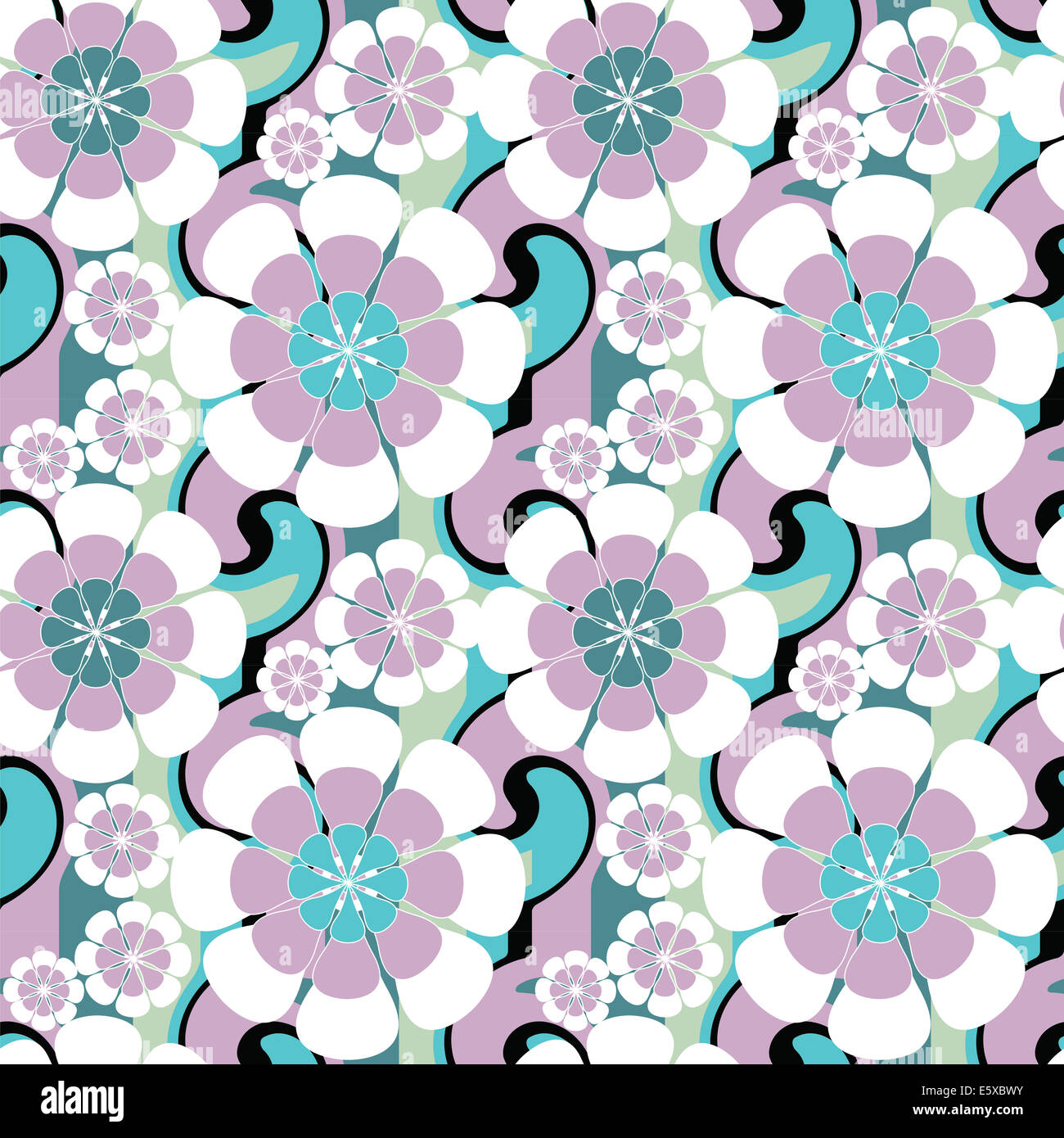 Seamless pattern with flowers . Floral background Stock Photo - Alamy