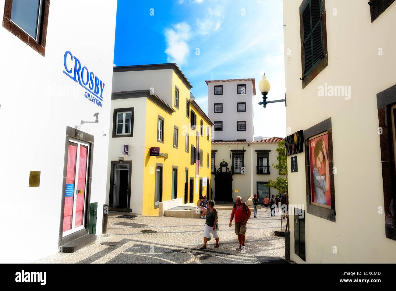Funchal Madeira Portugal street scene Stock Photo