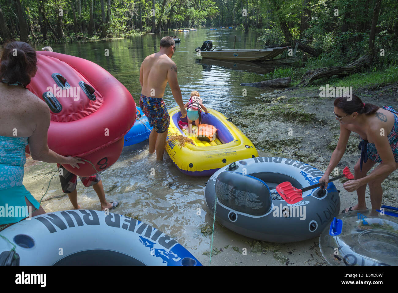 Tubing down the Ichetucknee River in North Florida is a great way to
