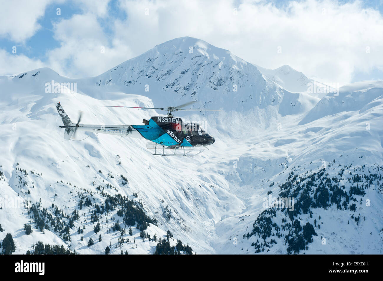 Chugach Powder Guides Salomon Helicopter, Girdwood, Alaska Stock Photo -  Alamy