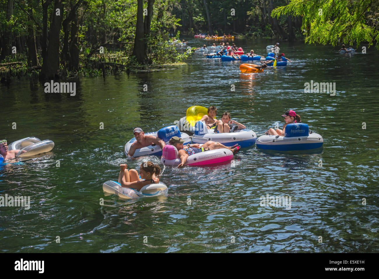 Tubing down the Ichetucknee River in North Florida is a great way to