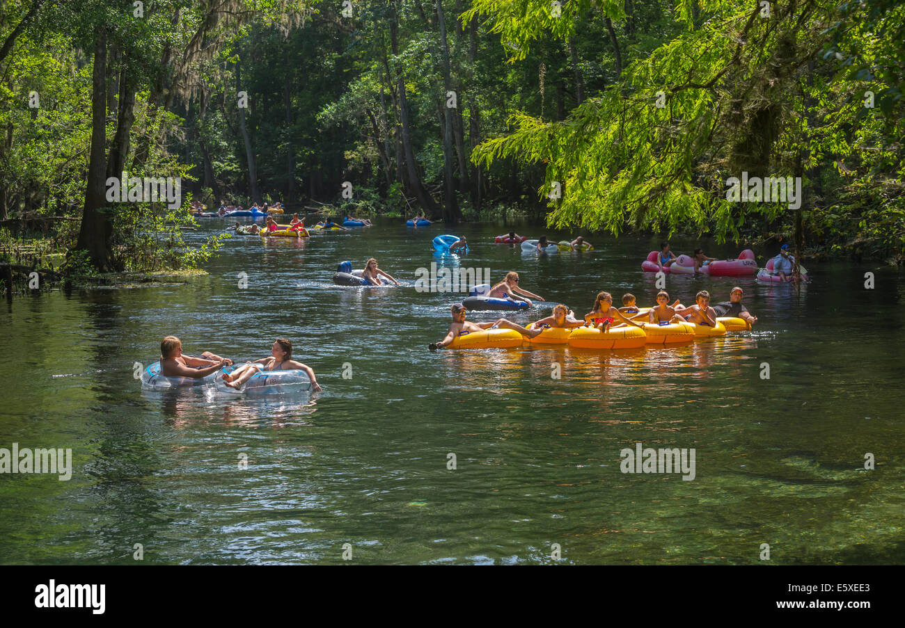 Tubing down the Ichetucknee River in North Florida is a great way to