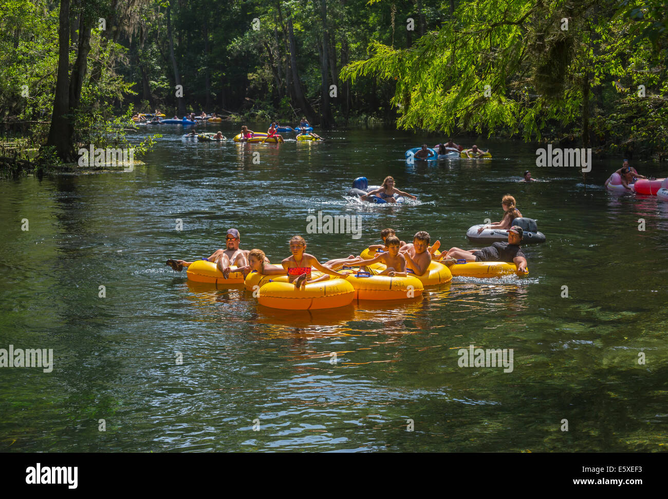 Tubing down the Ichetucknee River in North Florida is a great way to