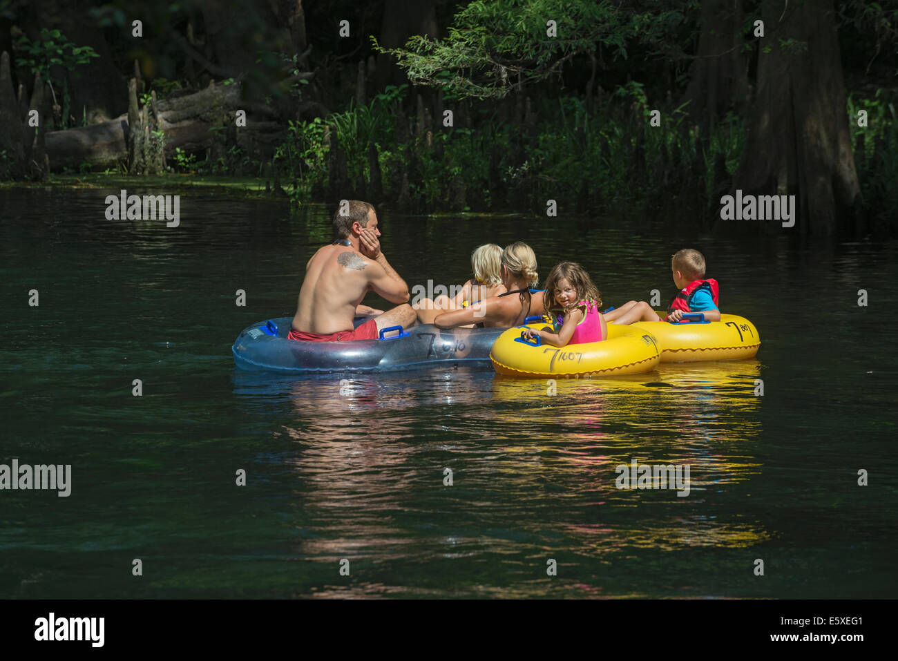 Tubing down the Ichetucknee River in North Florida is a great way to