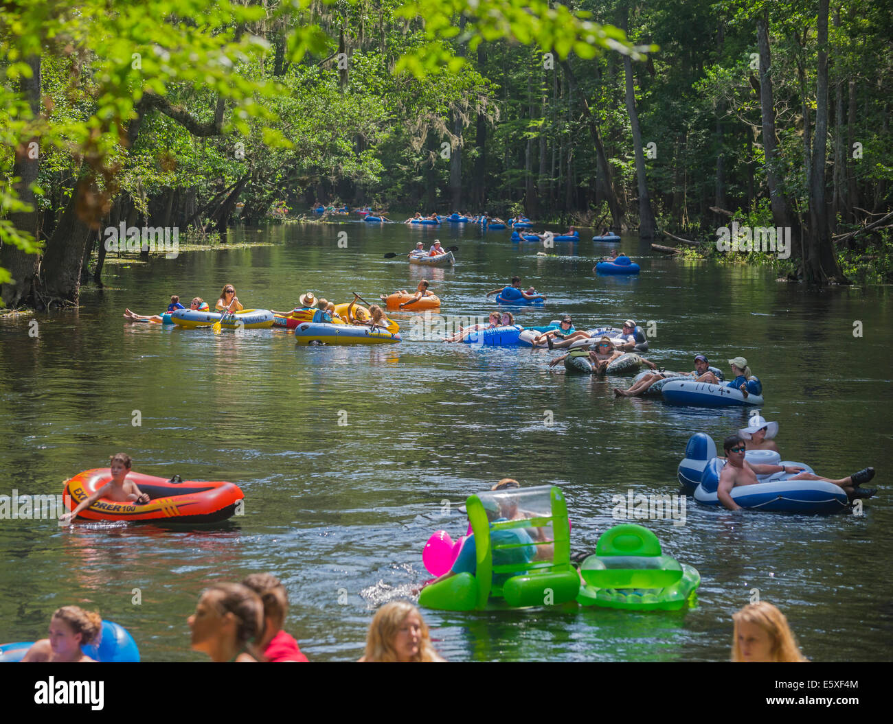 Tubing down the Ichetucknee River in North Florida is a great way to