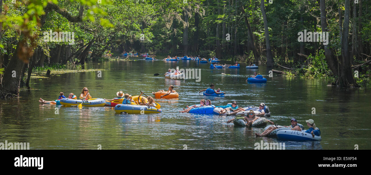 Tubing down the Ichetucknee River in North Florida is a great way to