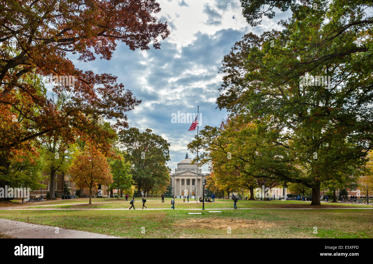 The campus at the University of North Carolina at Chapel Hill, Chapel Hill, North Carolina, USA Stock Photo