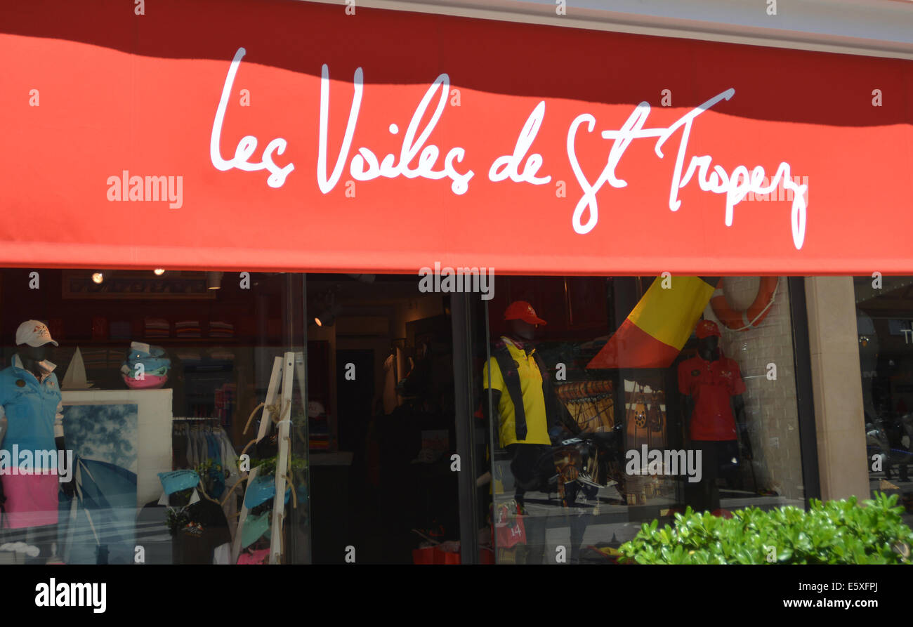 Les Voiles de St Tropez boutique Saint Tropez Provence Cote-d'Azur France  Stock Photo - Alamy