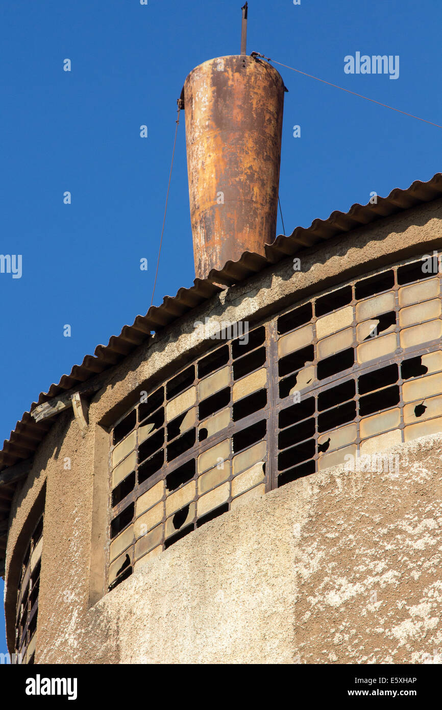 old factory abandoned coal processing Stock Photo