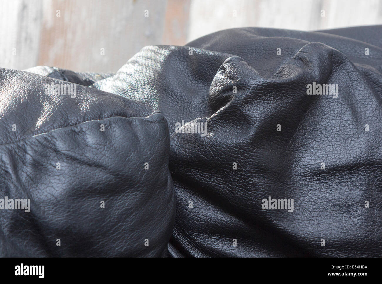 black leather couch widely used Stock Photo Alamy