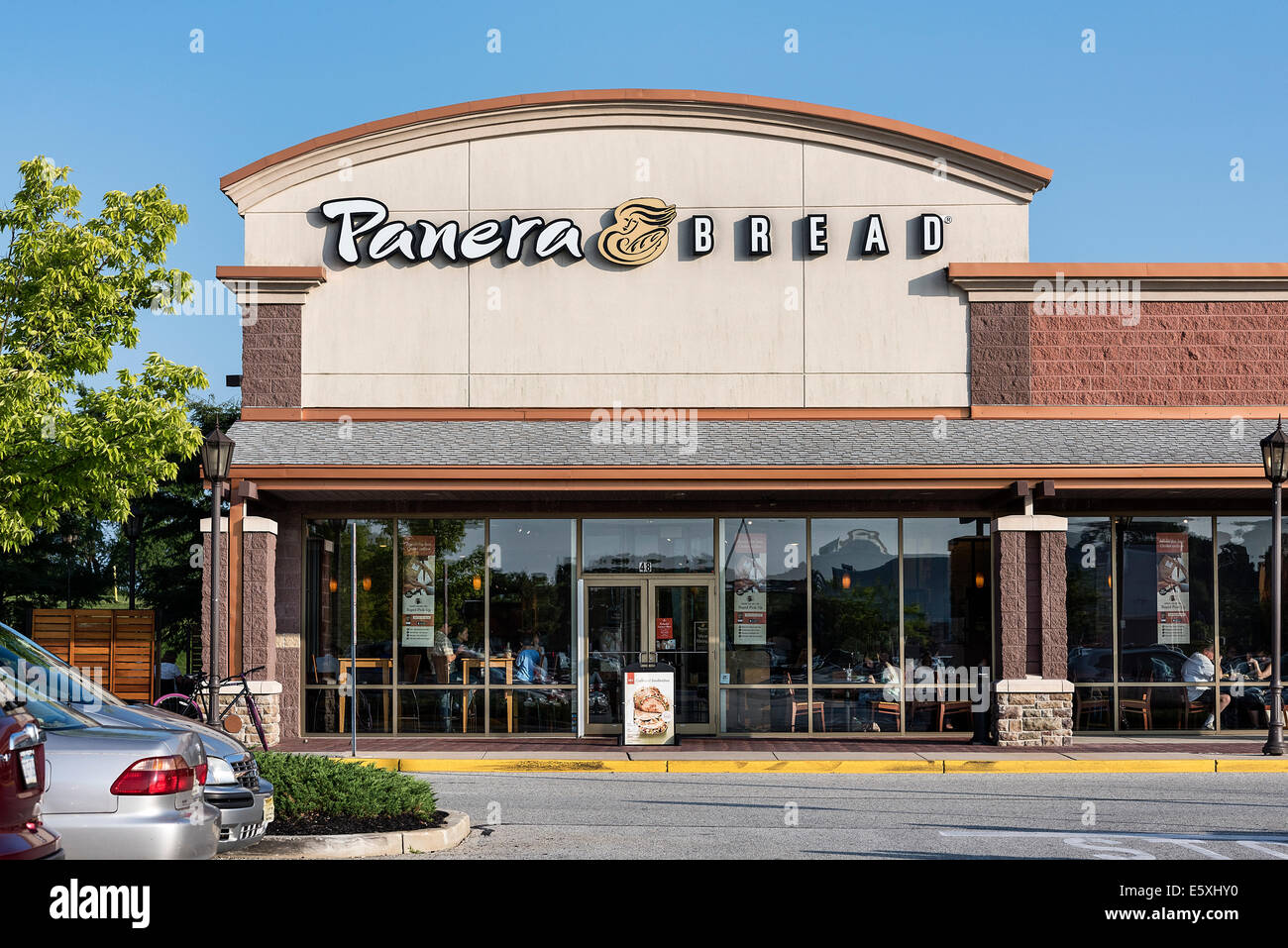 Panera Bread cafe restaurant, Mount Laural, New Jersey, USA Stock Photo