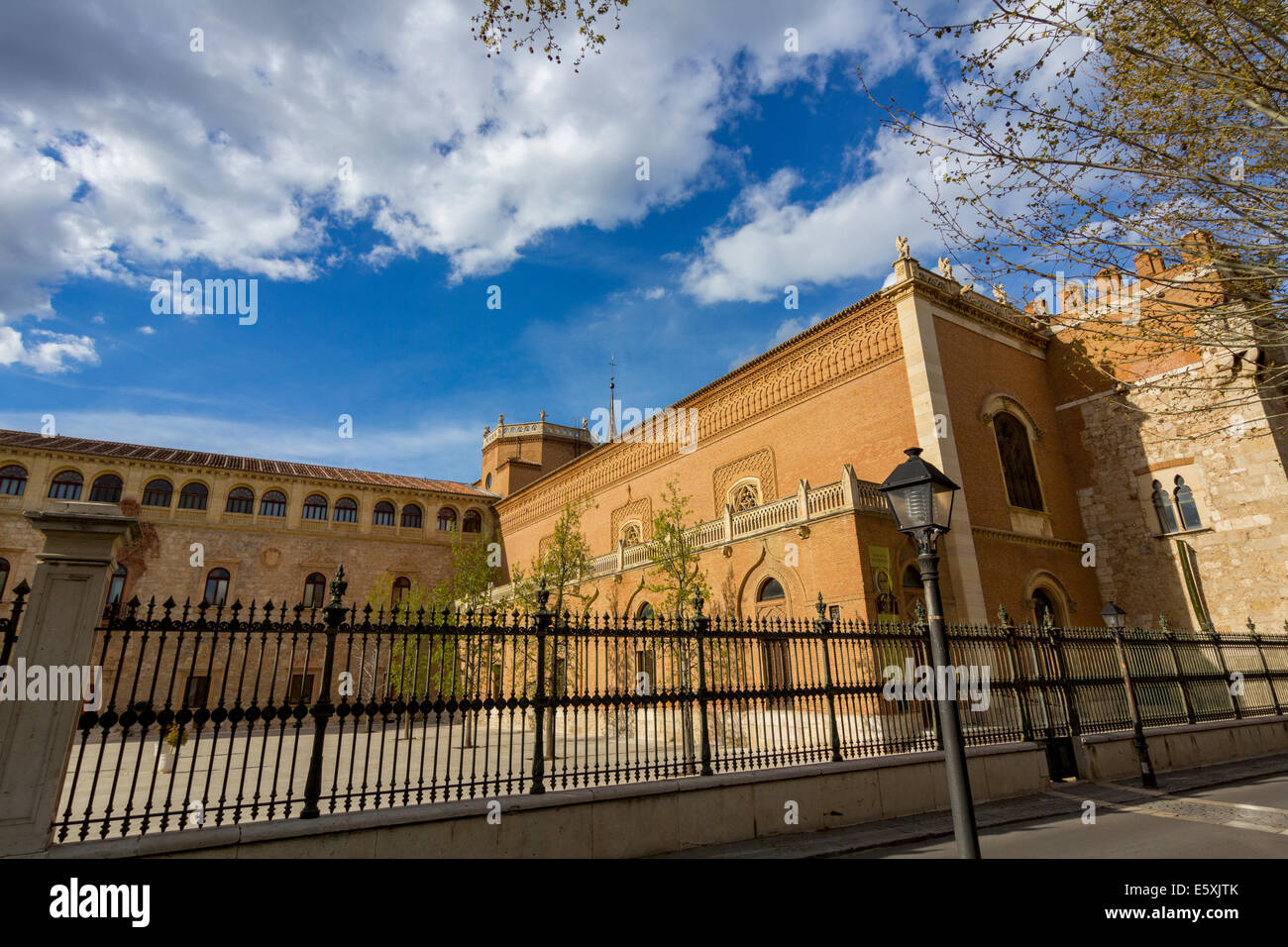 streets and old buildings of the town of Alcala de Henares, Spain Stock Photo