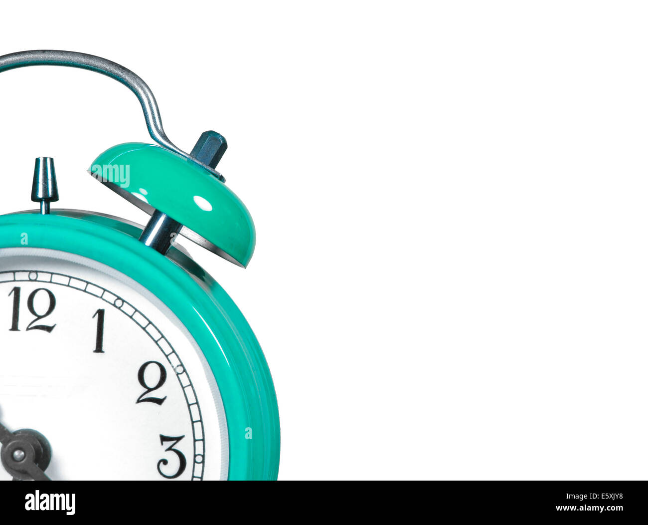 an old alarm clock old green Stock Photo Alamy