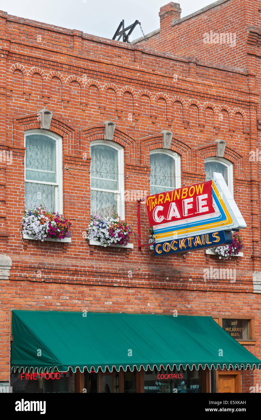 Oregon, Pendleton, historic downtown, Rainbow Cafe, originally the