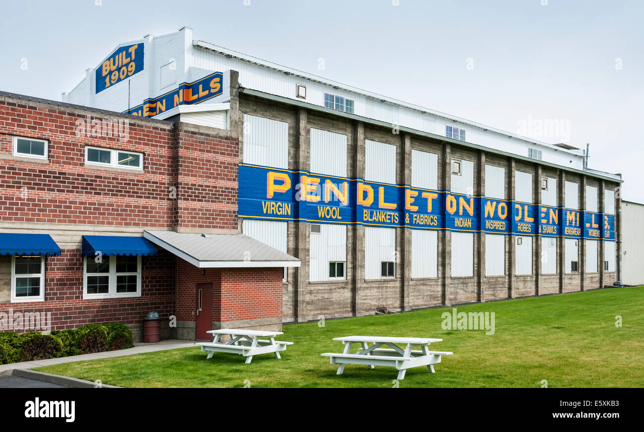Oregon, Pendleton Woolen Mills factory exterior Stock Photo Alamy