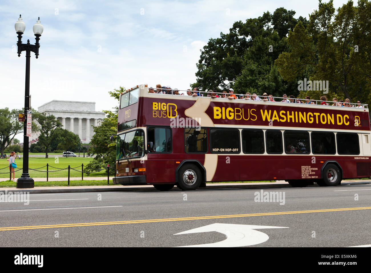 Big Bus double decker tour bus - Washington, DC USA Stock Photo