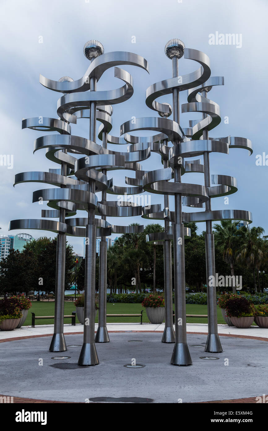 Metal Sculpture, Orlando FL Stock Photo Alamy