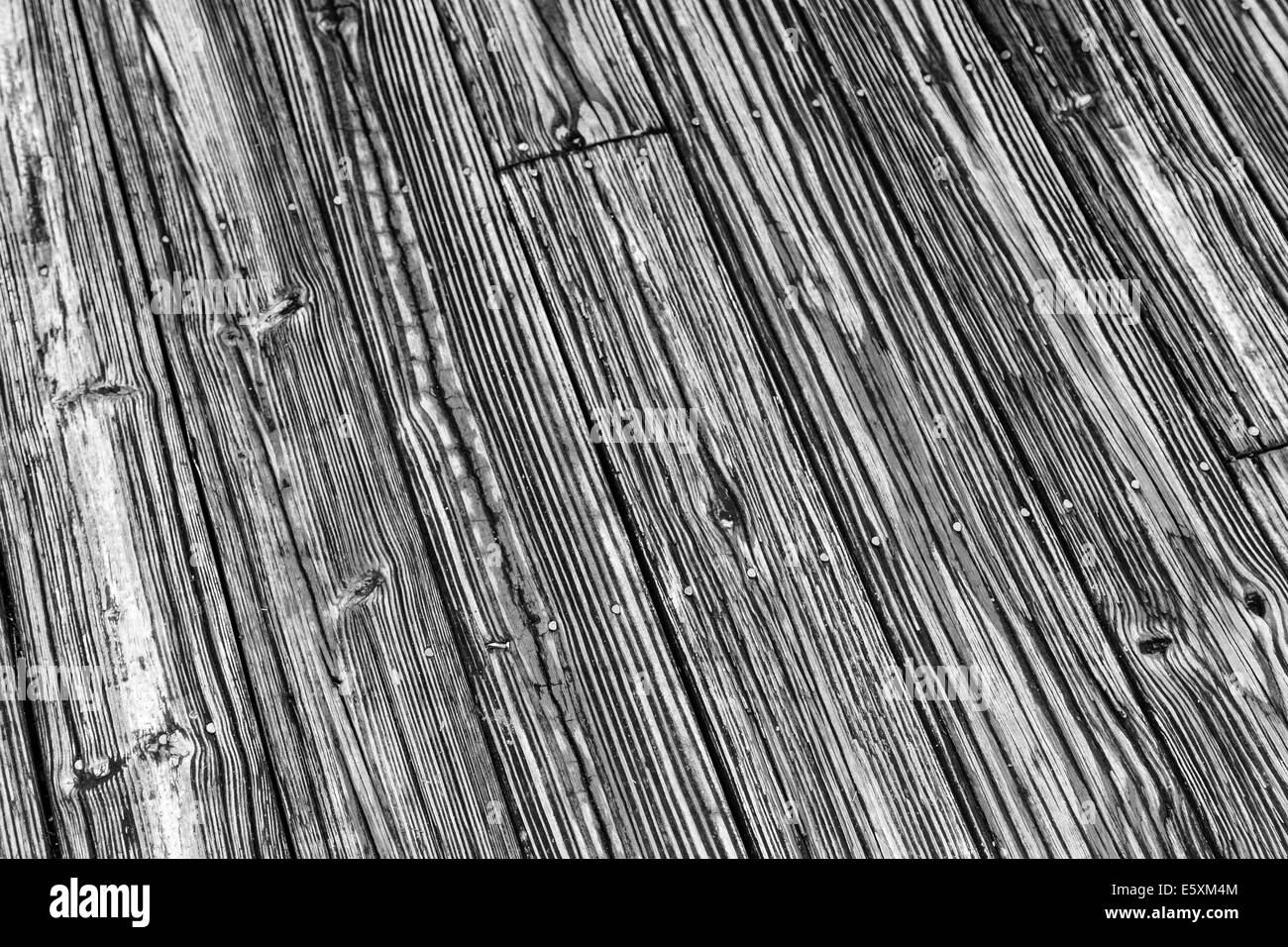 Black and White wood grain Stock Photo