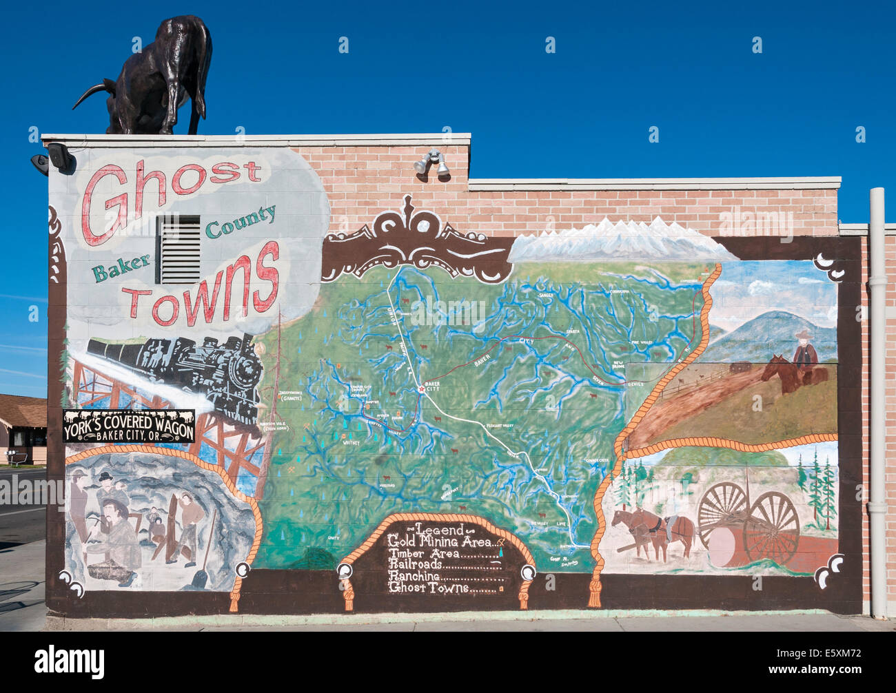 Map of baker city oregon hires stock photography and images Alamy