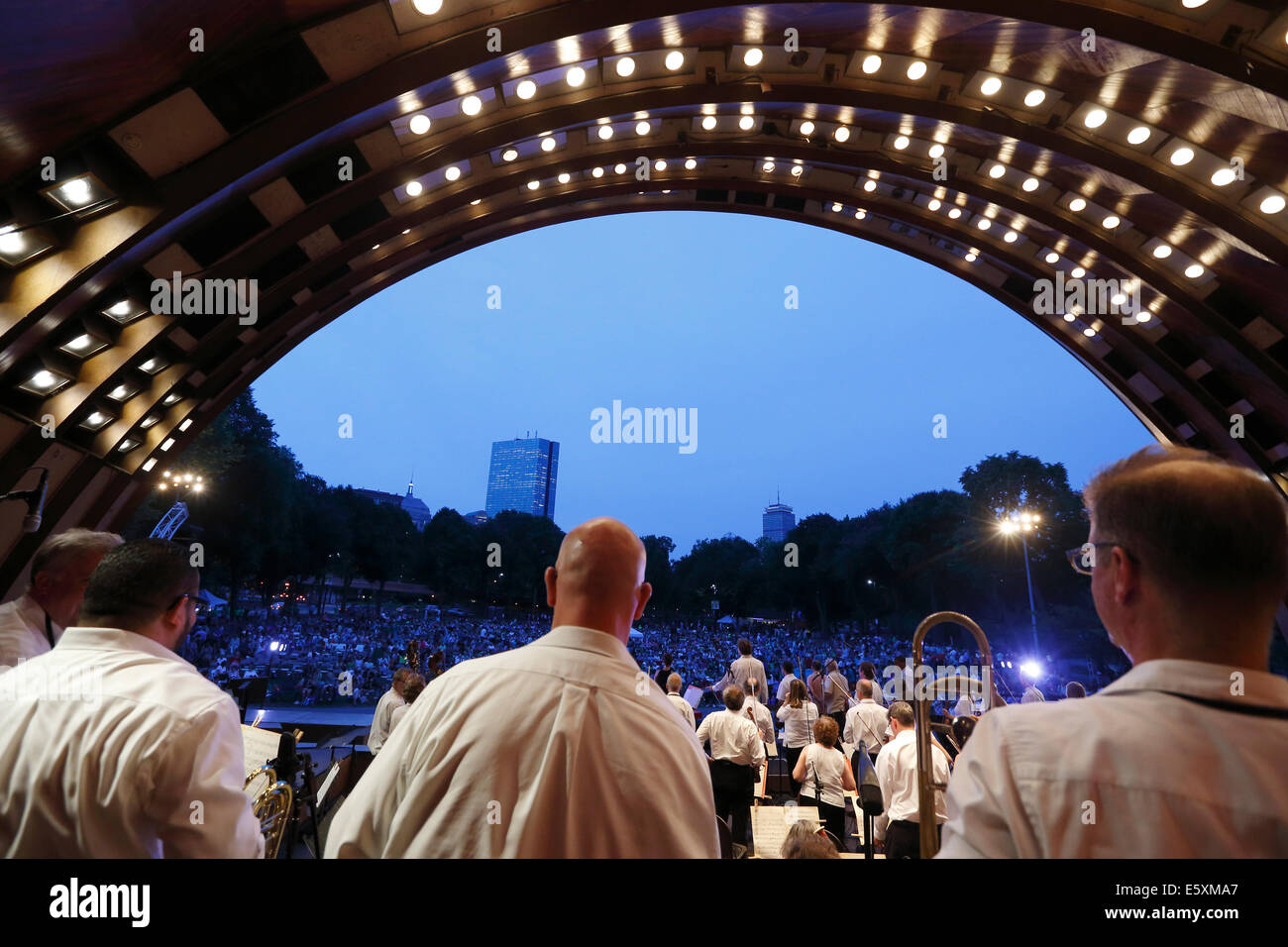 Boston Landmarks Orchestra concert at the Hatch Shell on the Esplanade