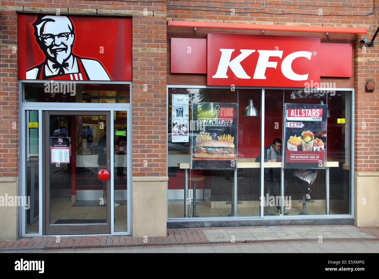 KFC, Market Harborough, Leicestershire, England, UK Stock Photo