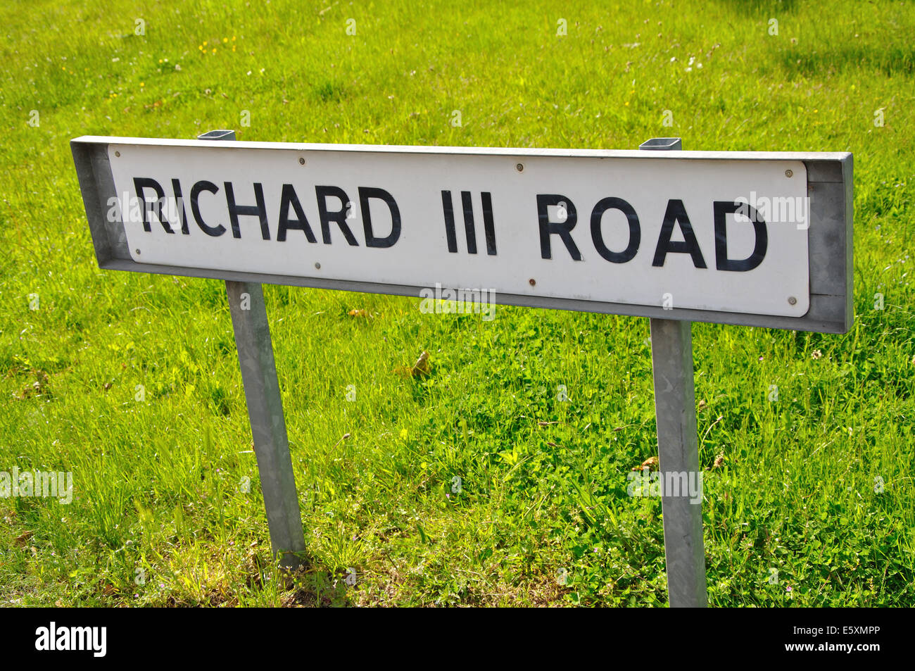 Richard III Road, road name sign, Leicester, England, UK Stock Photo