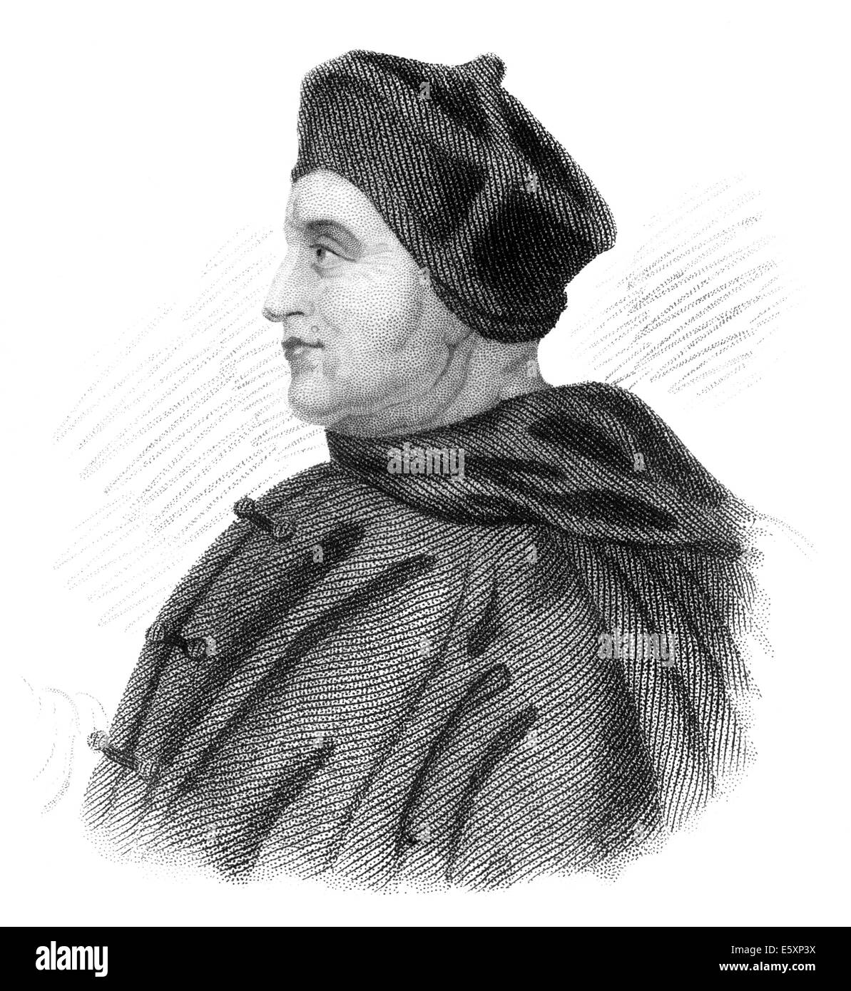 Thomas Wolsey or Woolsey, c. 1473-1530, an English political figure and cardinal of the Roman Catholic Church Stock Photo