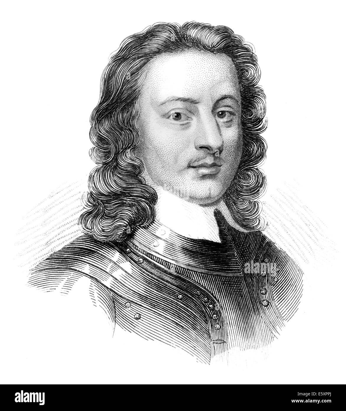 portrait of John Hampden, 1594 - 1643, a British politician, Stock Photo