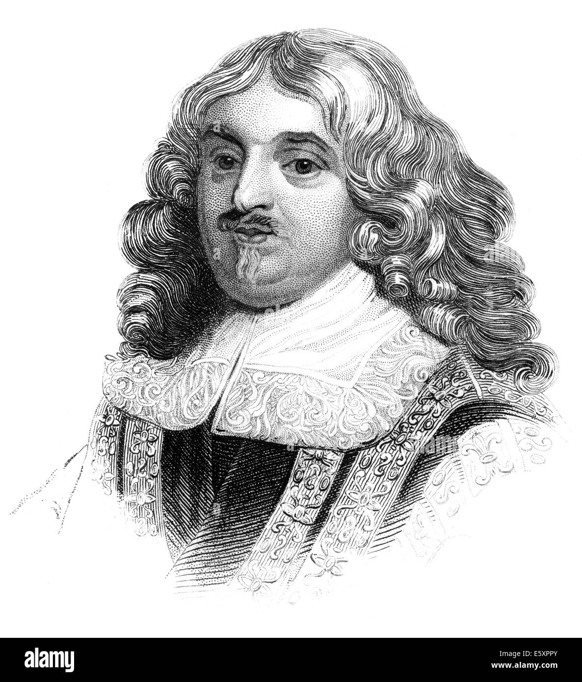 Edward Hyde, 1st Earl of Clarendon, 1609-1674, an English statesman, historian, Stock Photo