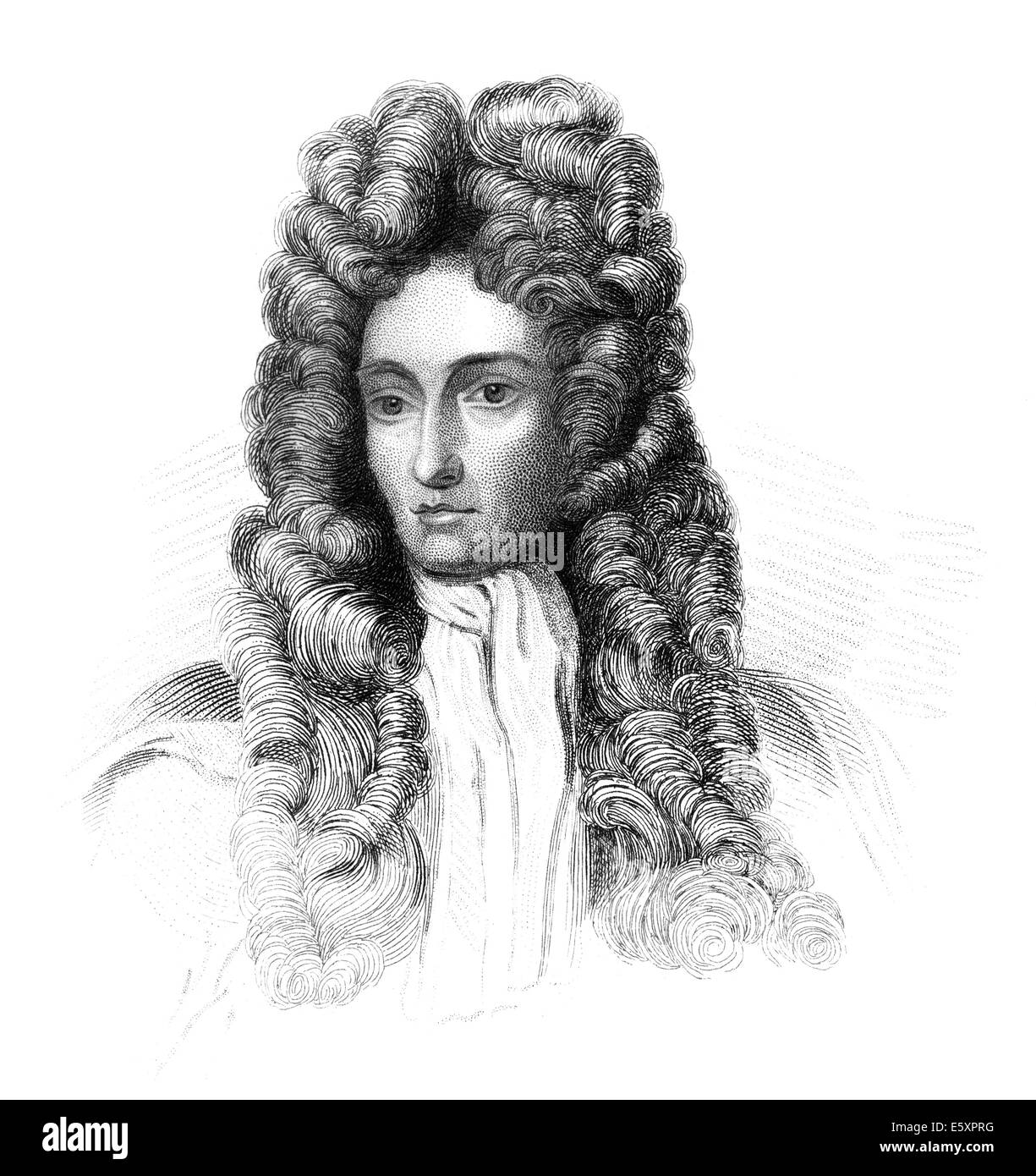 Robert Boyle, 1627 - 1691, an Irish natural philosopher, chemist, physicist, Stock Photo