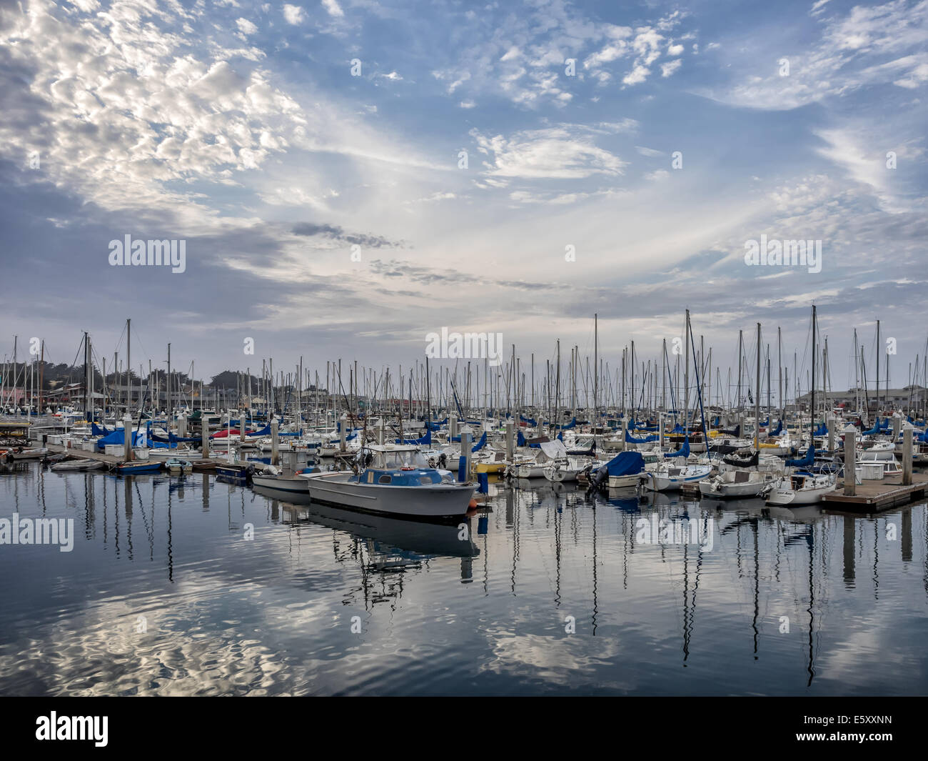 Monterey's Fisherman's Wharf - view from the East Stock Photo