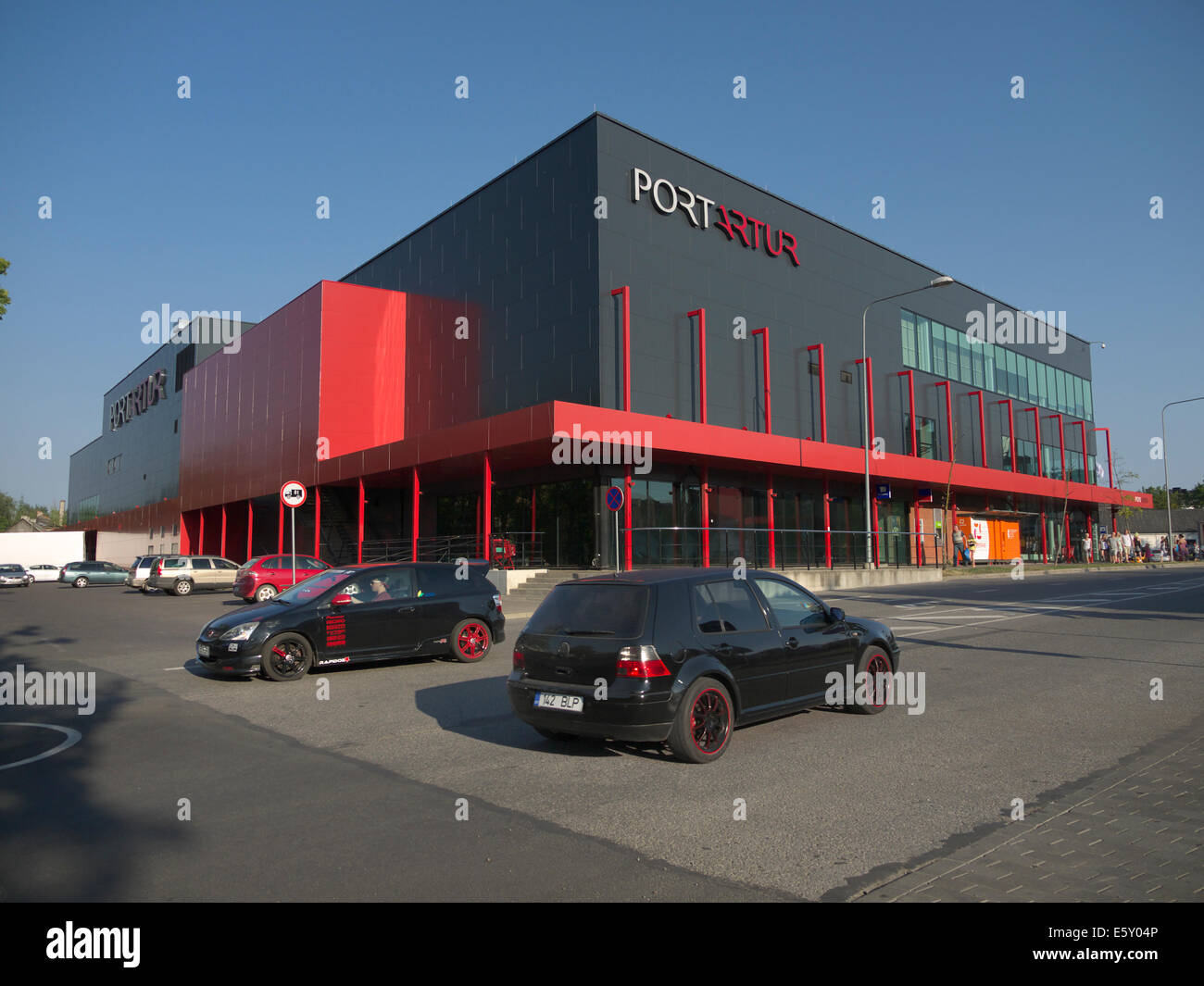 Port Artur – A Modern Shopping Centre In The Heart Of Pärnu. Stock Photo