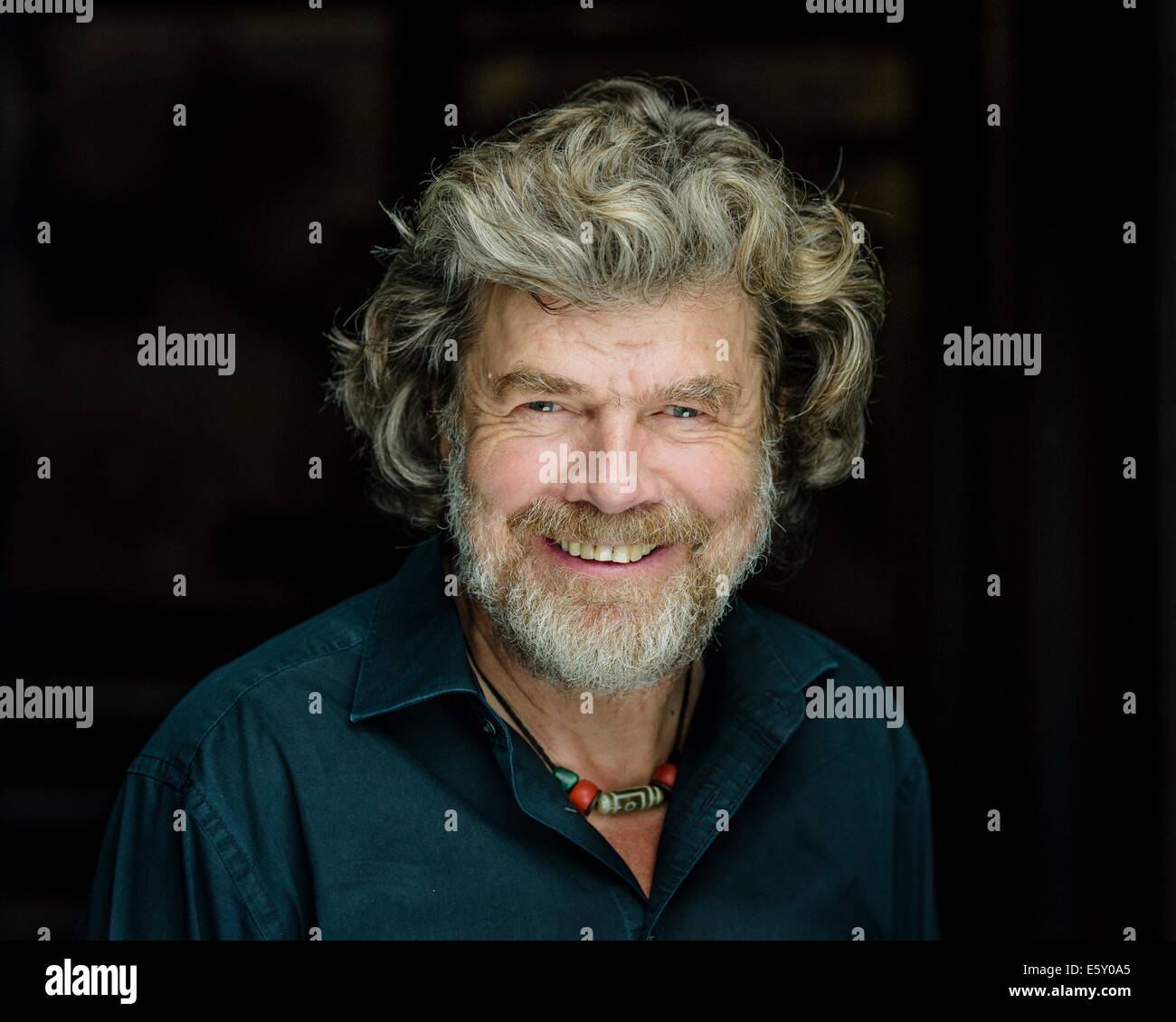 Bozen, Italy. 25th July, 2014. Reinhold Messner stands at Sigmundskron ...