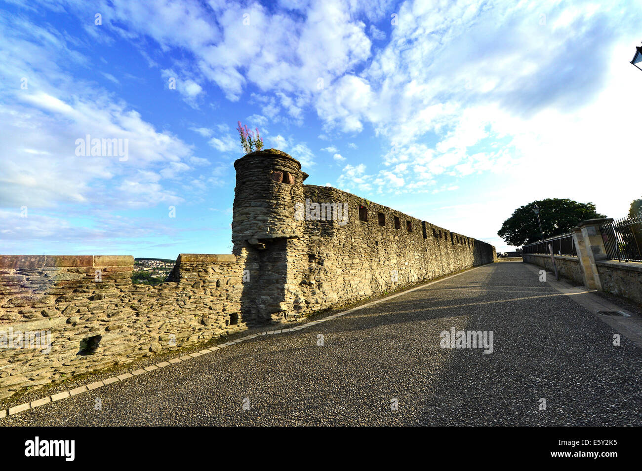 17th century Walls of Derry, Londonderry, Northern Ireland. Stock Photo