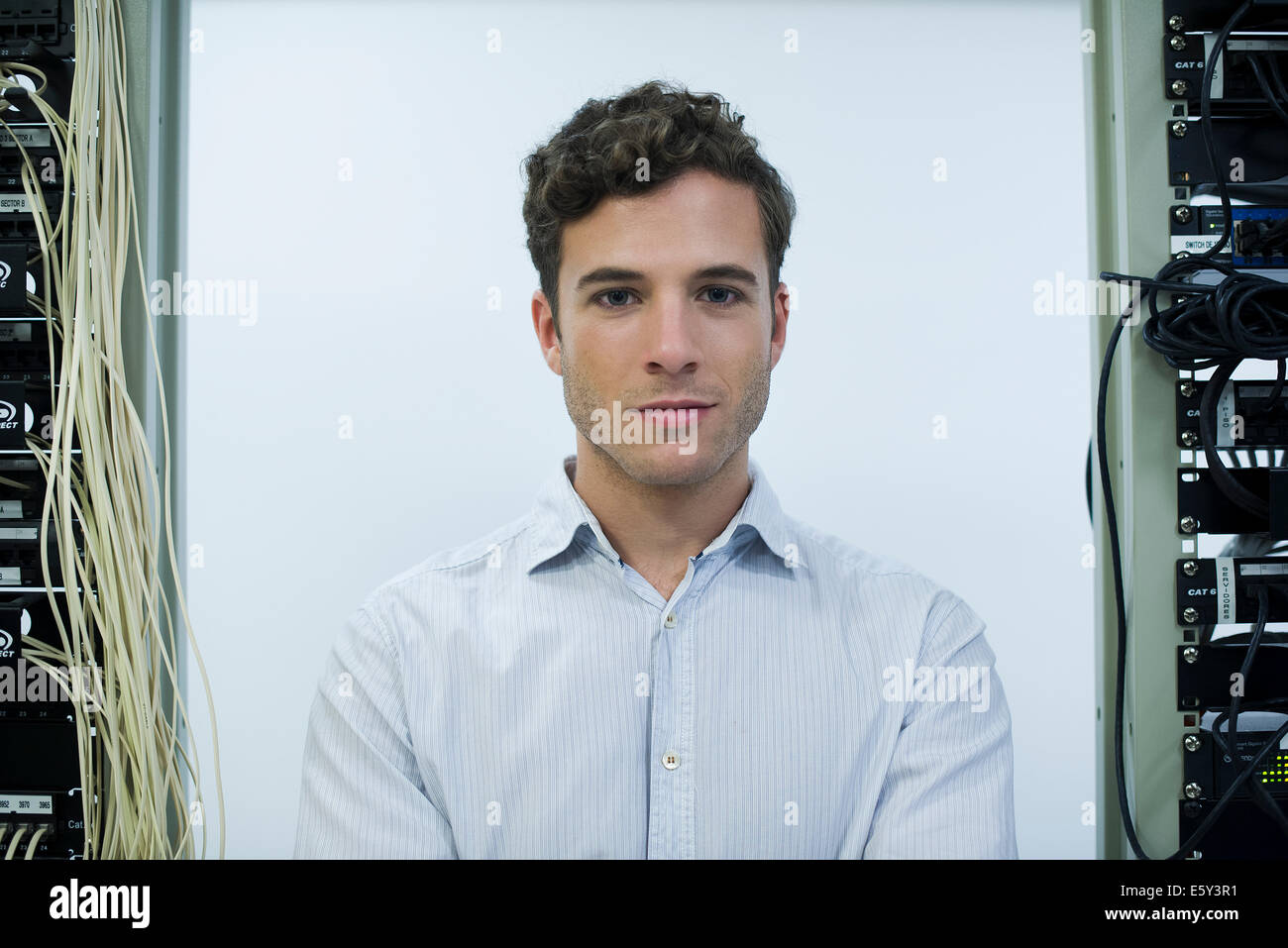 Computer technician, portrait Stock Photo - Alamy
