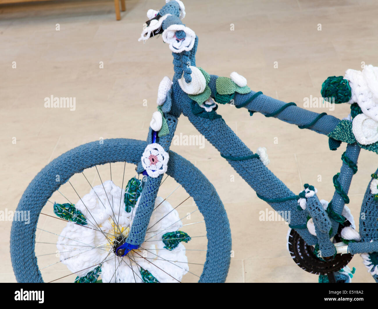 The celebrate the Tour de France,Yorkshire knitting groups produced